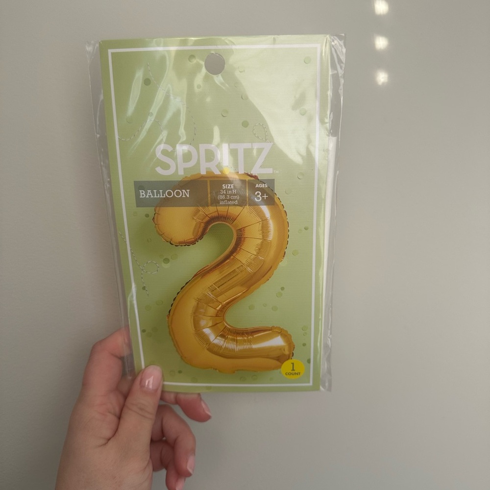 Spritz Gold Number 2 Balloon
